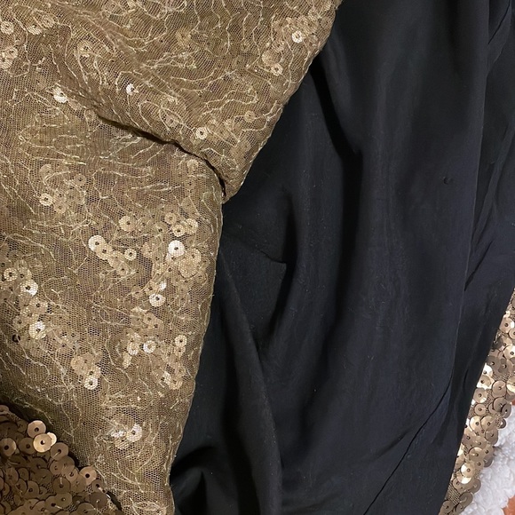 Oak & Fort Gold Sequin Dress Size large EUC - Picture 6 of 6